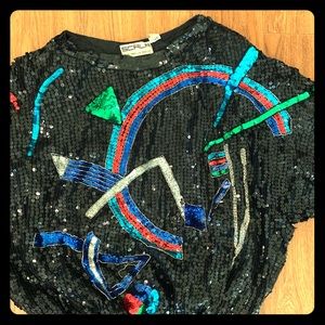 Vintage sequined top